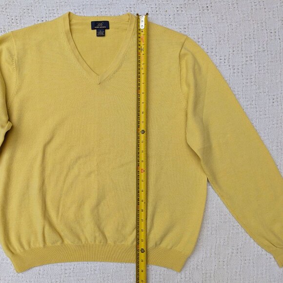 Brooks Brothers 346 Women's Sweater Merino Wool Yellow Size L - Picture 5 of 5